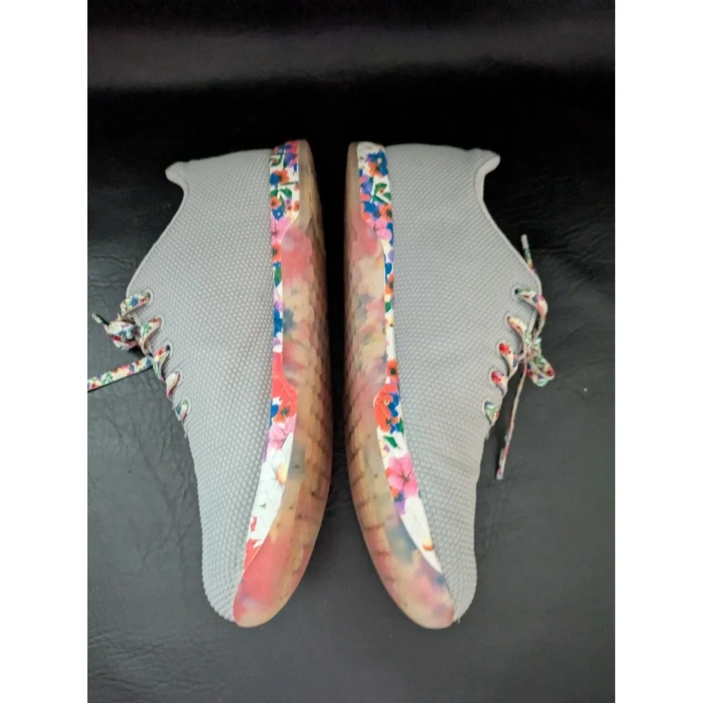 No Bull Gray Floral Trainers Workout Shoes Cross Fit Women 10.5 Men‎  9